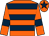 Orange, dark blue hoops, armlets and star on cap (Mrs Marion Turner)