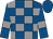 Royal blue and grey check, royal blue sleeves, grey armlets, royal blue cap (Cloud 9 Racing & Phil Harker)
