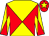 Red & yellow diabolo, yellow star on cap (Laurence Mulvany)