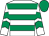 White & emerald green hoops, emerald green chevrons on sleeves, emerald green cap (Jonny Hayes)