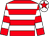 Red & white hoops, white cap, red star (Peter Michael)