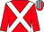 Red, white cross sashes, striped cap (Ms Julianne McNally)