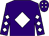 Purple, white diamond, white diamonds on sleeves, purple cap, white diamonds (G Penney)