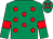 Emerald green, red spots, armlets and spots on cap (Orchard Racing)