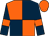 Orange and dark blue (quartered), dark blue sleeves, orange armlets, orange cap (Mrs M A Barrett)