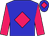 Big-blue body, rose diamond, rose arms, big-blue cap, rose diamond (Mme Ag Kavanagh)