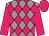 Grey body, rose diamonds, rose arms, rose cap (Jm Jm Capitte)