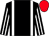 Black, white braces, striped sleeves, red cap (Yacht London Racing Ltd)