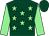 Dark green, light green stars and sleeves, dark green cap (Mr I Barran)