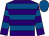 Purple, royal blue hoops, royal blue cap (Richard&Katherine Gilbert & Chris Gile)