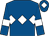 Royal blue, white triple diamond, armlets and diamond on cap (The Stone Composers)