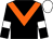 Black, orange chevron, black sleeves, white armlets, white cap (The Cotswold Stars)