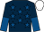 Dark blue, royal blue stars, halved sleeves, white cap (The Brooks Family & J Kyle)