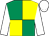 Emerald green and yellow (quartered), white sleeves and cap (Mr Trevor Hemmings)