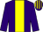 Purple, yellow stripe, striped cap (Louisville Syndicate)