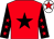Red, black star, black sleeves, red stars, white cap, red star (Cathedral Plastics Limited)