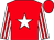 Red, white star, white and red striped sleeves (Millennium Racing Club)