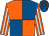 Orange and royal blue (quartered), orange and white striped sleeves, royal blue cap, orange stars (Mr Gordon Li)