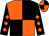 Orange and black (quartered), black sleeves, orange diamonds (Mr N Pietrzyk)