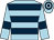 Light blue, dark blue hoops and armlets (Five Saints Racing)