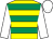 Yellow & emerald green hoops, white sleeves & cap (Anthony McCarthy)