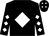 Black, white diamond, white diamonds on sleeves, black cap, white diamonds (James Daniel Dullea)