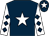 Dark blue, white star, white sleeves, dark blue diamonds, dark blue cap, white star (Goodtimes)