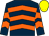 Dark blue, orange chevrons, yellow cap (Mutual Friends)