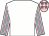White, pink & light blue striped sleeves, pink cap, light blue stars (The Three Men Partnership)
