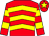 Red, yellow chevrons, hooped sleeves and star on cap (Kitchens Plus, Friel, Morrison & Jardi)