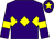Purple, yellow triple diamond, armlets and star on cap (Mr Y C Luk, Mr Sandy Jarvie & L Perra)