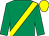 Emerald green, yellow sash, yellow cap (Ecurie De Beauregard)