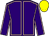 Purple, Pink seams, Yellow cap (Ecurie Les Tilleuls)