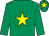 Emerald green, yellow star and star on cap (Mr R B Morton)