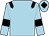 Light blue body, black epaulettes, light blue arms, black armlets, light blue cap, black diamond (Mlle C Lauffer)