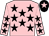 Pink, black stars, black cap, pink star (Louise A O'Mahony)