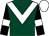 Dark green, white chevron, black sleeves, white armlets, white cap (Brewers Racing Club)