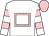 White, pink hollow box, hooped sleeves, pink cap (Mr Nic Wellington)