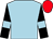 Light blue, black sleeves, light blue armlets, red cap (Moroney & Singh)