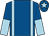 Royal blue, light blue braces, halved sleeves, royal blue cap, light blue star (Brian Chicken & Equiname Ltd)