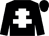 Black, white cross of lorraine (Mr D W Whillans)