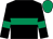 Black, emerald green hoop, armlets and cap (John Caldow & Kenny Johnson)