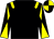 Black, yellow epaulets, diabolo on sleeves, quartered cap (Broadway Racing Club 15)