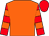 Orange, red and orange hooped sleeves, red cap (The Yorkshire Racing Partnership)