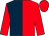 Dark blue and red (halved), red sleeves and cap (The Falcon Partnership)