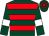 Dark green, red hoops, dark green sleeves, white armlets (The Tigers Racing Syndicate)