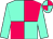 Aquamarine and cerise (quartered), aquamarine sleeves (Oliver Signy Racing Club)