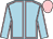Light blue, pink seams, pink cap (Mrs T Walker)