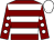 Maroon, white hoops, maroon sleeves, white spots, white cap (Mr J Searchfield)