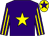 Purple, yellow star, striped sleeves, yellow cap, purple star (No Risk Syndicate)